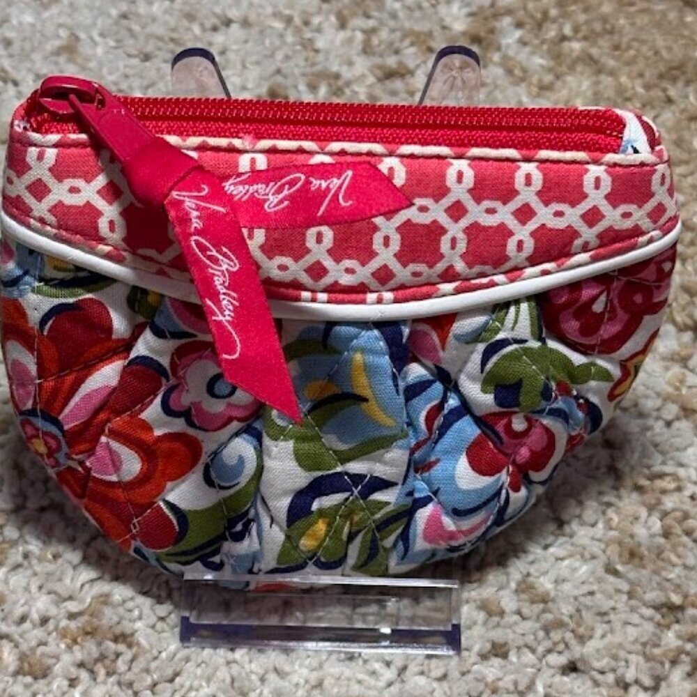 VERA BRADLEY Hope Garden Sweetheart Coin Pouch RETIRED 2010 Limited Edition NWOT